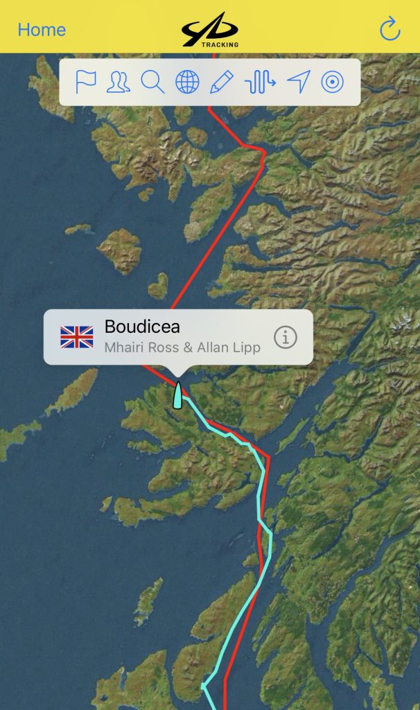 Recent bad weather has forced the team to pause their attempt to circumnavigate Britain by rowing boat. 