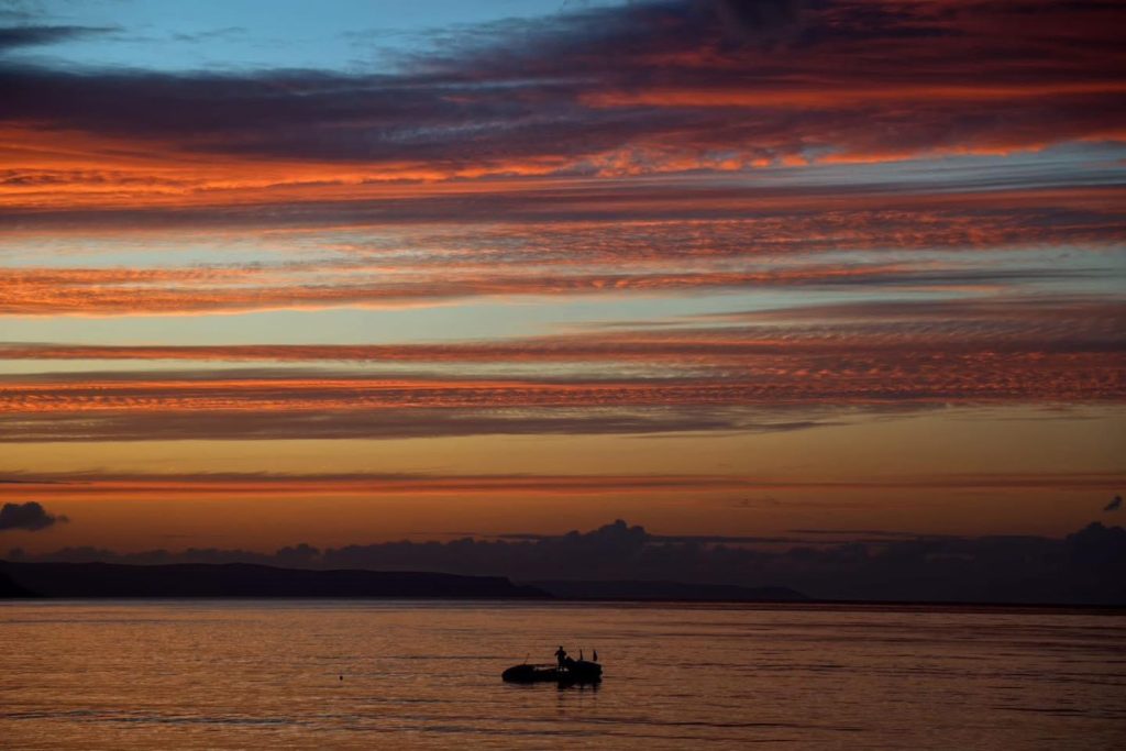 Scottish couple Allan Lipp and Mhairi Ross are back in Scottish waters on the final leg of their world-record rowing attempt.